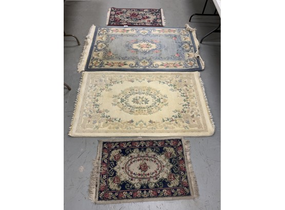 Group Of 4 Machine Made Oriental Style Rugs