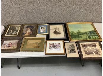 Grouping Of Artwork Including Antique Prints