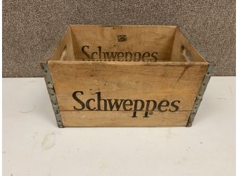 Vintage Schweppes Wooden Crate