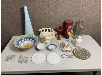 Mixed Glass And Porcelain Including Royal Copenhagen