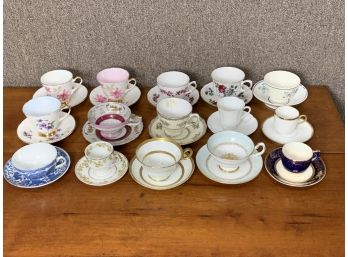 15 Cups And Saucers Mostly English