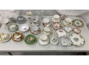 Assorted Tea Cups And Saucers And Other China