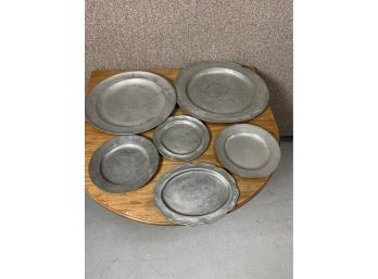 6 Pieces Of Late 18thC Early 19thC Pewter