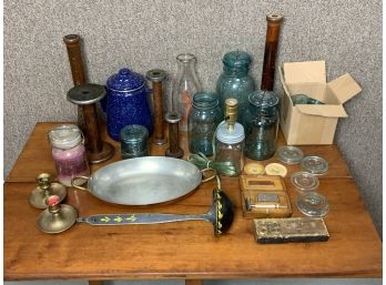Assorted Country Collectibles Including Bottles