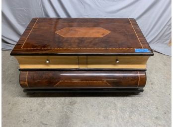 Unique Book Stack Coffee Table With 4 Drawers
