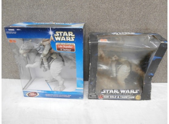 Star Wars Large Sized Boxed Luke Skywalker, Tauntaun, Hans Solo