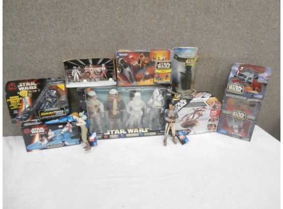 Star Wars Lot Including Action Figures, Vehicles, Micro Machines, Etc.