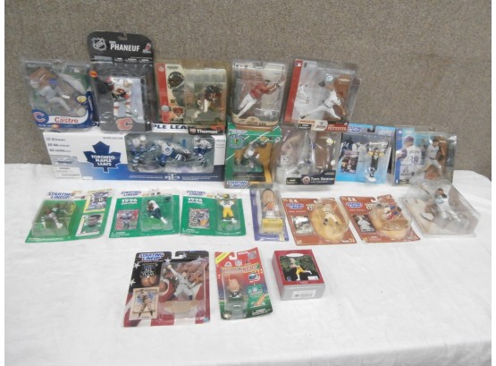 Sports Action Figures Including Starting Line-Up, Football, Baseball, Hockey And More