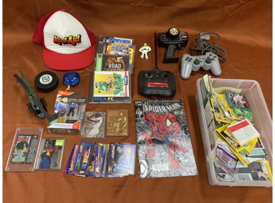 Assorted Toys And Card Lot