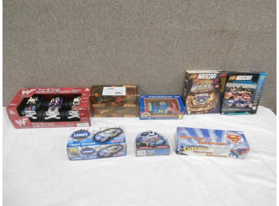 Toy Vehicles Including NASCAR, WWF Rev 'N Ride, Action, Etc.