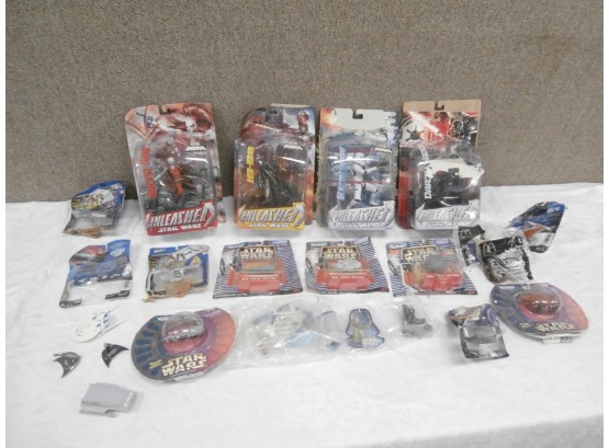 Mint On Card, Mint In Package Star Wars And Star Trek Action Figures And Vehicles
