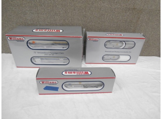 Williams By Bachman Train Lot Including 72' Streamlined Passenger Cars Set