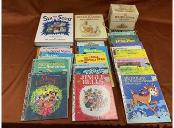Assorted Children's Books Including Little Golden Books