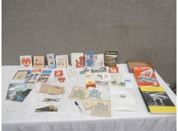 Ephemera Lot Including Greeting Cards And Others