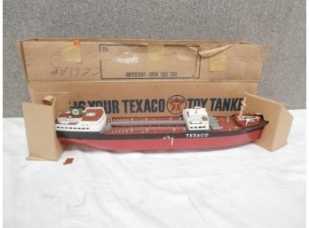 Texaco Toy Tanker With Original Box S.s Texaco North Dakota