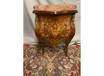 Inlaid Bombay Style Commode With Gold Ormolu
