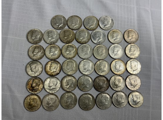 39 1965-1969 Kennedy Half Dollars40 Percent Silver $19.50 Face Value