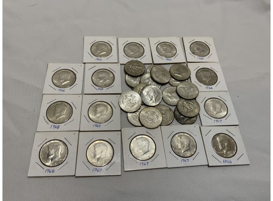 $16.50 Face Value Of 1965-1969 Half Dollars Silver