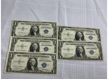 5- $1 Silver Certificates 1935 Series