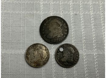 3 Bust Type Coins Including Dime And Half Dimes