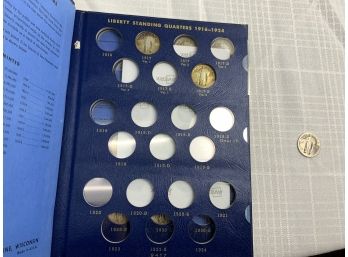12 Standing Liberty Quarters In A Whitman Album