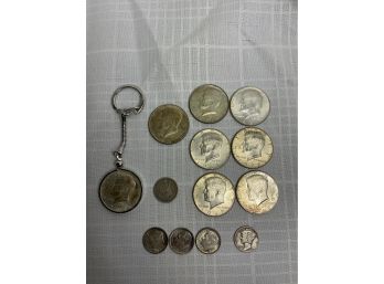 Silver Half Dollars And Dimes Including 1890 Seated Dime