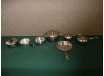 Pots And Pans Including Various Rostfrei Inox Stainless Steel, 1 Kitchen Craft USA 1 Quart, 1 Flint Ekco
