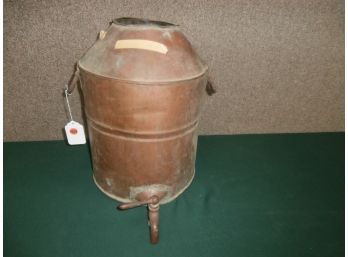 Early Copper Urn With Spigot