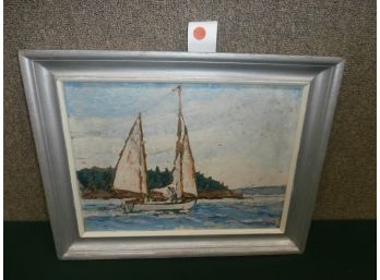 Oil On Board, Signed A, Dated '63