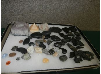 Mixed Lot Of Polished Stones, Quartz, Crystal And More.