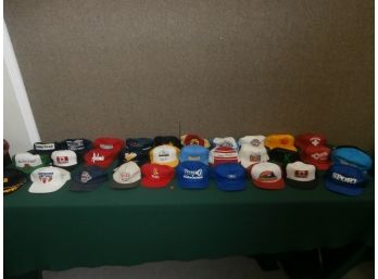 35 Hats With Advertising, Locations, Businesses And Novelty's