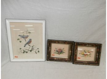 Framed Print By James Gordon Irving And 2 Victorian Floral Prints