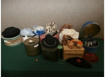 Vintage Hats With Some Boxes