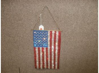 Hanging American Rhinestone Flag