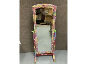 Hand Made Artist Signed Paint Decorated Mirror