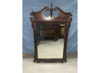 MAHOGANY CHIPPENDALE Style Mirror