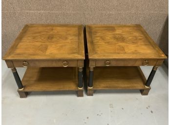 Pair Of Square Recency Side Tables
