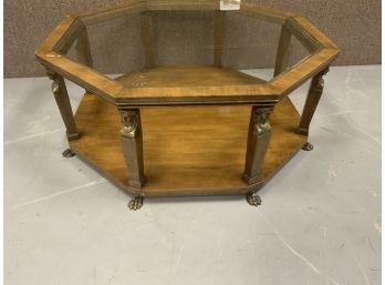 Baker Furniture Glass Top Coffee Table