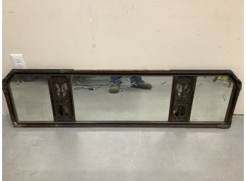 Vintage Triple Mirror With Etched Detail