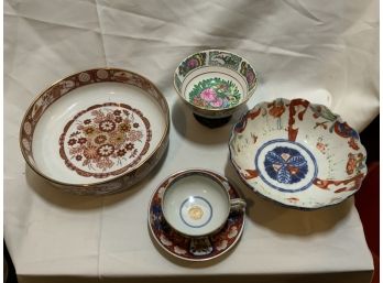 Grouping Of Oriental Including Imari Bowl