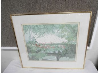 Lithograph By: June Owen Manchester Greenhouse