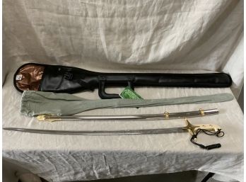USMC Dress Service Sword With Case And Cover
