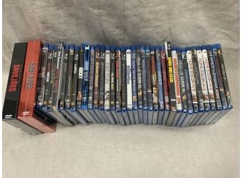 Lot Of 37 Blu-ray DVDs And 2 Box Sets, All Sealed