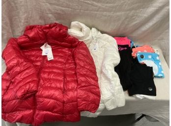 Womens Clothing Lot, 2 Ultra Down Jackets By UNIQCO