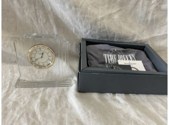 Waterford Crystal Clock, Signed