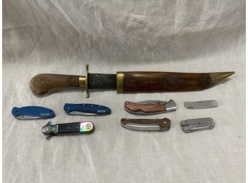 Pocket And Assorted Knives Including Winchester And Kershaw