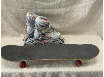 Plan B Danny Way Skateboard And Activa Roller Blades