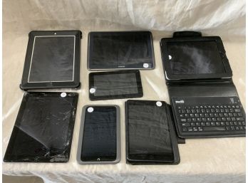 7 Assorted Tablets Including Samsung, IPad, Etc.