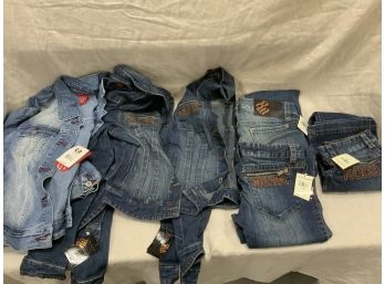 3 Pairs Of Jeans And 3 Jean Jackets New With Tags
