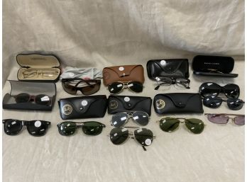 Large Lot Of Glasses And Sun Glass Including Ray-bans
